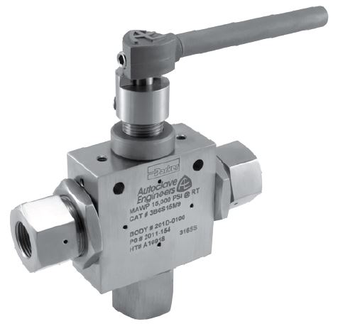 Kugleventil- 3-Vejs Serie (3/8” Orifice / Åbning)