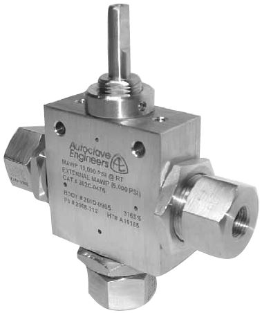 Kugleventil- 3-Vejs Undervands Serie (3/8” Orifice / Åbning)