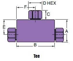 Lavtryk Fitting - T