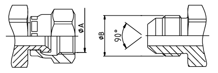 sae 45 flare gevind