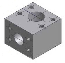Flange T - Blok Reducering