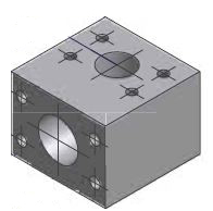 Flange L-Blok Reducering