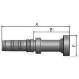 Flange Lige  Indstik -  Flange (Flat Seat)