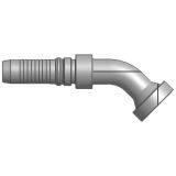 Flange Vinkel 45° Indstik -  Flange (Flat Seat)