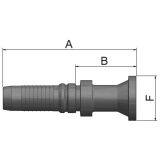 Flange Lige  Indstik -  Flange (Flat Seat)