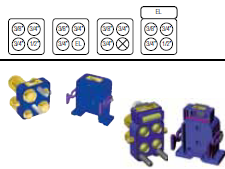 Serie C-Line Standard Lynkobling Han Plade Med Støtteplade (3/4 + 1/2" + 3/8")"
