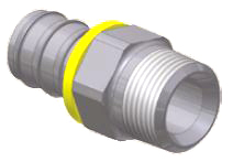 NPT Lige  Indstik - NPT/NPTF Han (Gevind)
