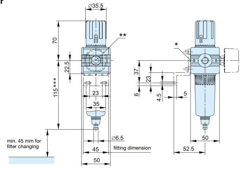 P3S Filterregulator