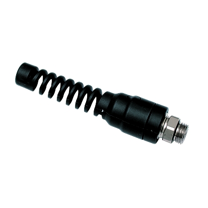 Push-In Fitting med Beskyttelsesfjeder, Udvendig Gevind BSPP Gevind