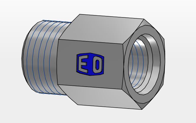 Test Indskruning - O-Lok® ORFS Rør Ende / Indvendig  Metrisk Gevind – O-ring