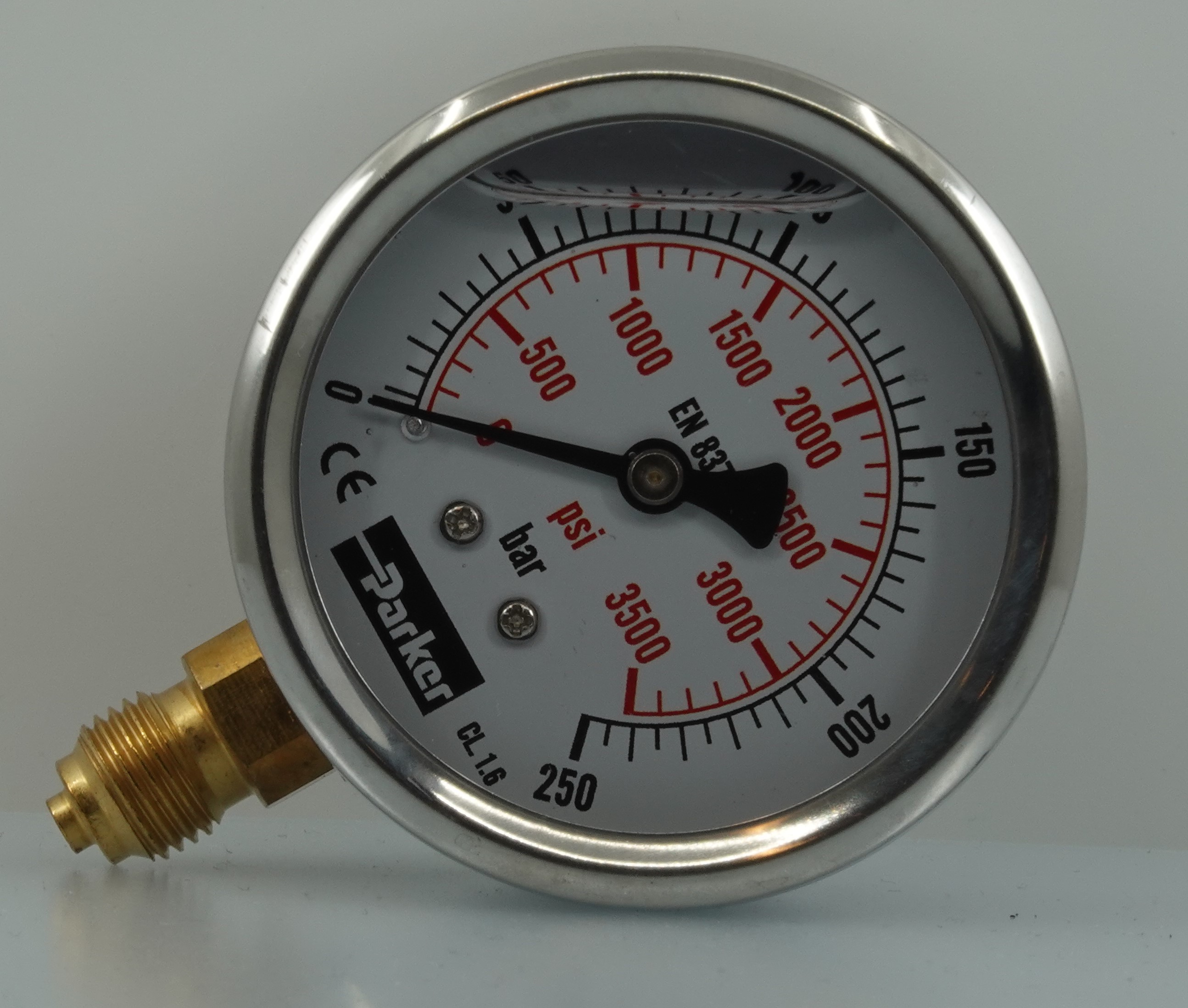 Manometer Glycerin Ø63mm 0-600Bar Nedadvendt