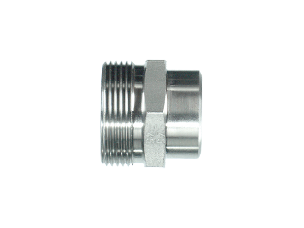 Straight Welding Adaptors Metric - 60°-Cone
